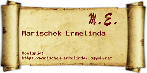 Marischek Ermelinda névjegykártya